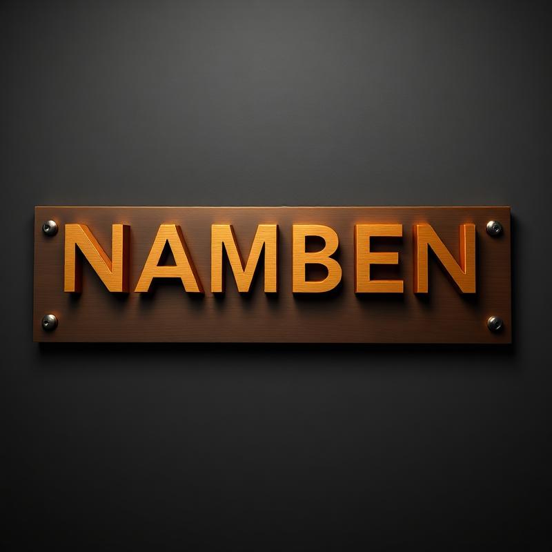 3D printed Custom Name Plate